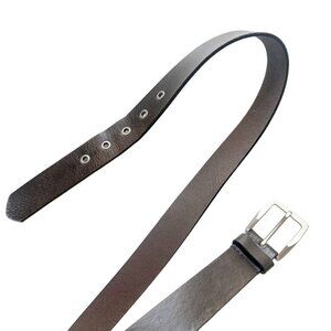 Perry Ellis Genuine Leather Belt in Dark Brown Mens Size 36